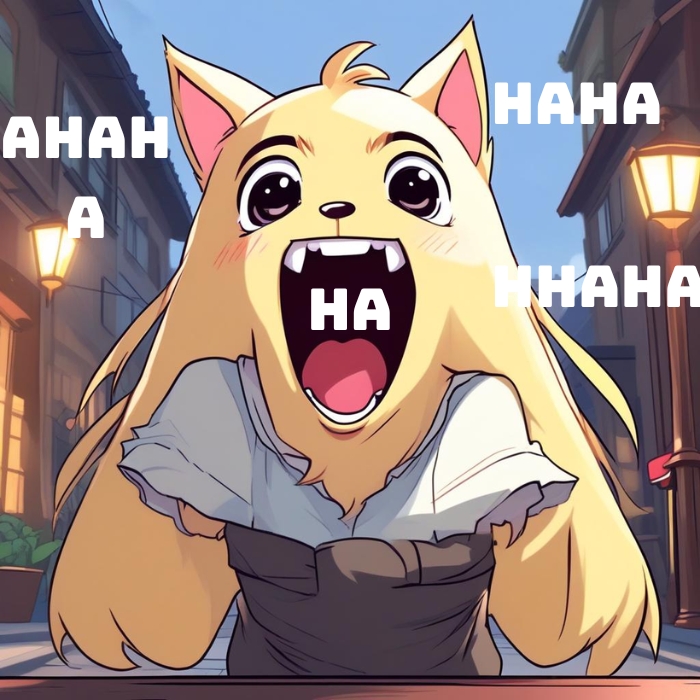 meme mèo cười haha