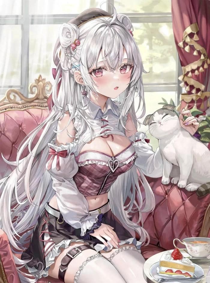 nhân vật nữ anime nghệ thuật