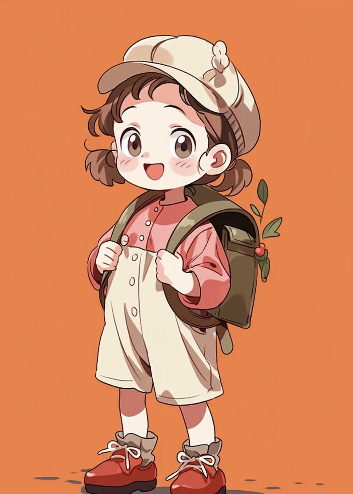 những ảnh chibi học sinh đi học