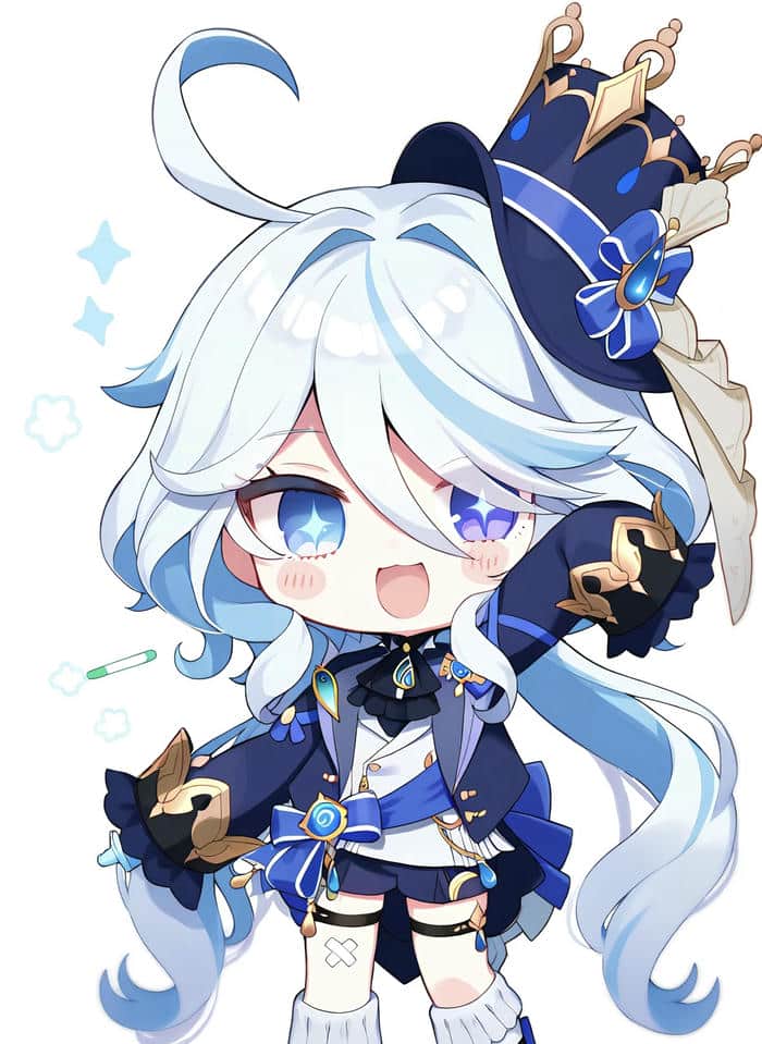 những hình ảnh anime nữ chibi