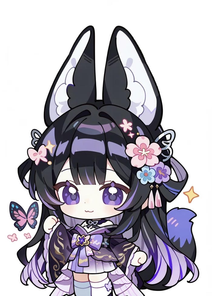 những hình anime nữ chibi cute nghệ thuật