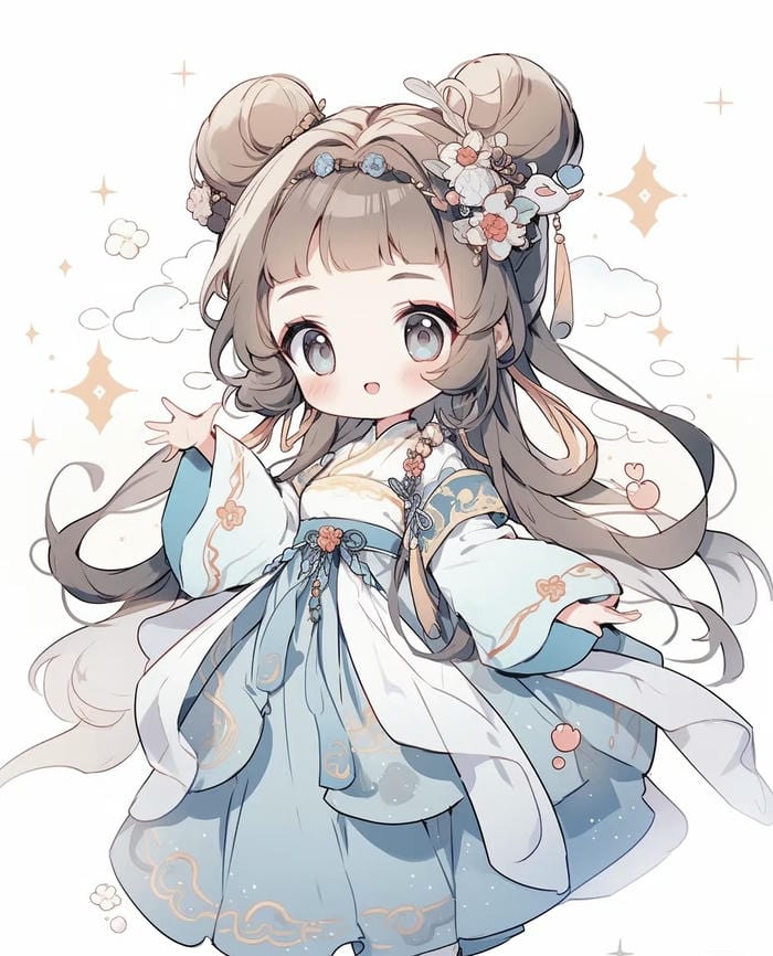 những hình anime nữ chibi cute vibe nhẹ nhàng