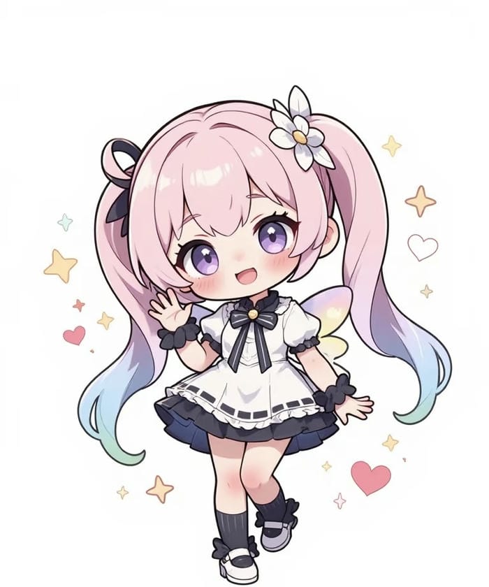 những hình anime nữ chibi cute