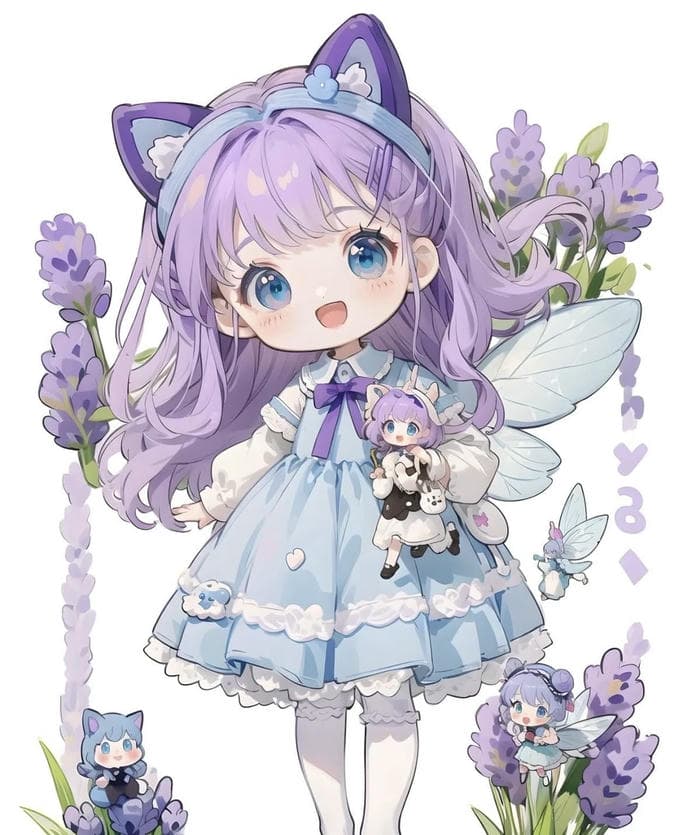 những hình chibi nữ dễ thương dịu dàng