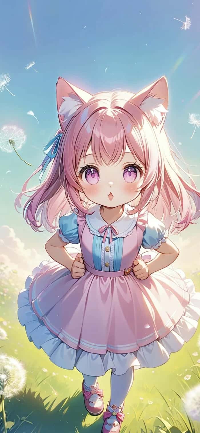 những hình nền chibi đáng yêu phong cách Nhật