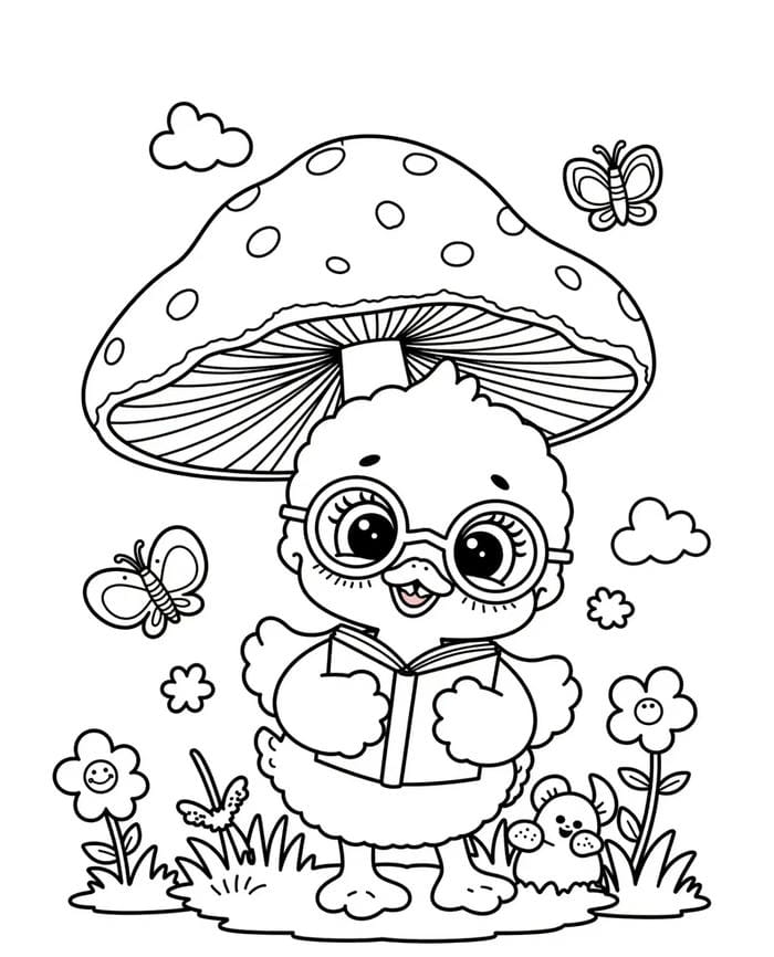 tô màu gà con vui nhộn sáng tạo