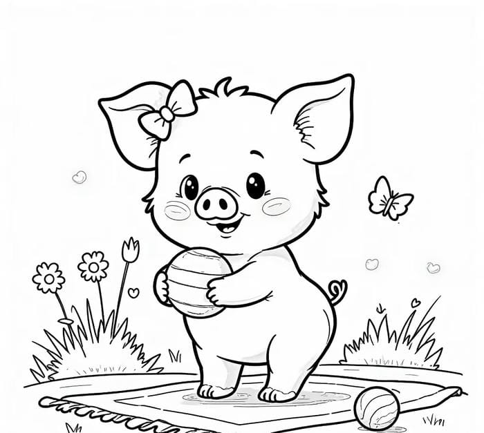 tranh heo học tô cơ bản