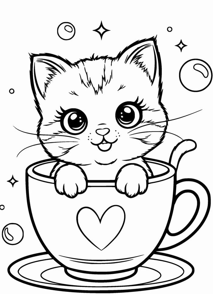 tranh mèo học tô cơ bản