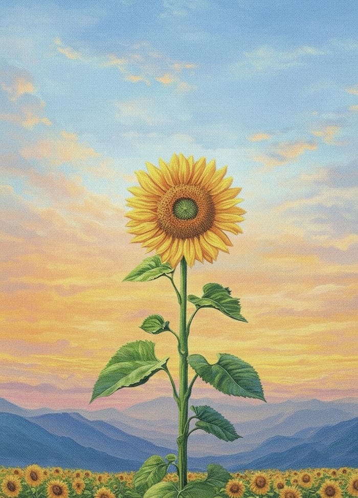 Tải ngay 135+ mẫu tranh vẽ hoa hướng dương đẹp nhất