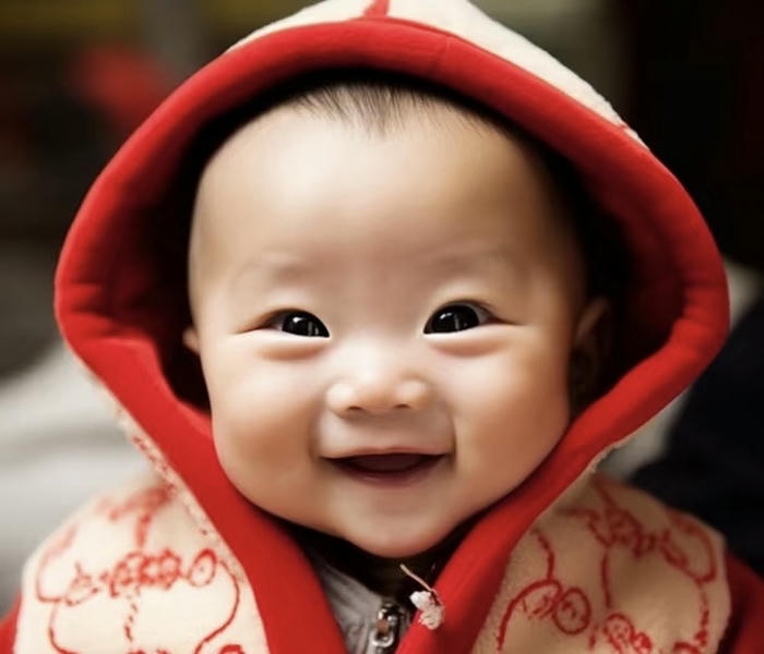 Ảnh avatar em bé cười tươi tắn