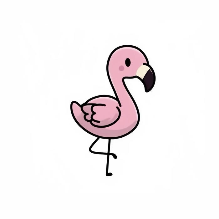 Ảnh chim chibi chim non hồng hạc co chân