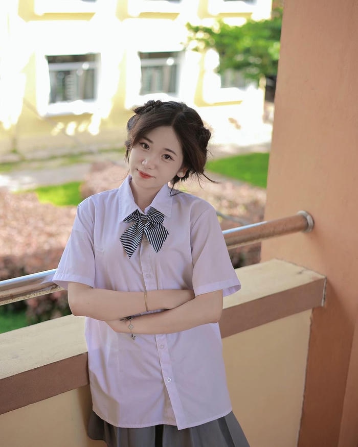 Ảnh gái xinh cấp 3 nét đẹp học sinh