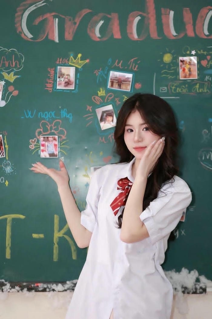 Ảnh gái xinh cấp 3 phong cách gọn gàng