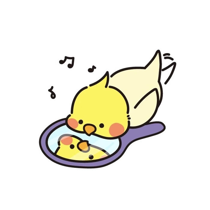 Bức ảnh chim chibi hình dáng chim bé dễ mến