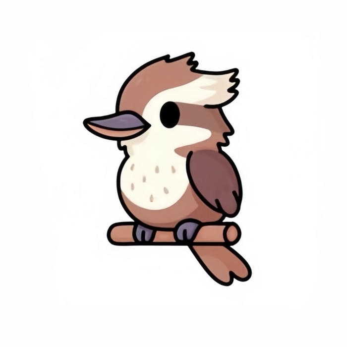 Bức hình chim chibi hình tượng chim nhỏ thân quen