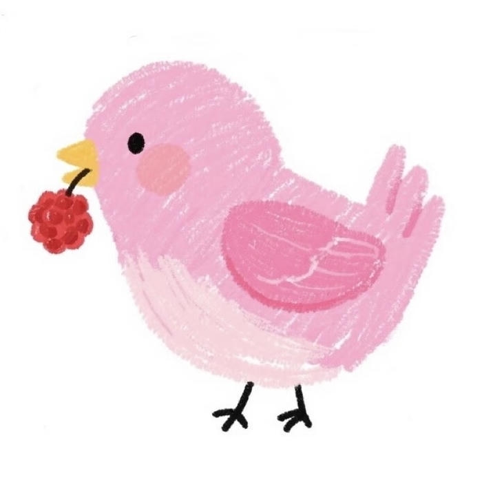 Hình ảnh chim chibi chim non trong tranh vẽ