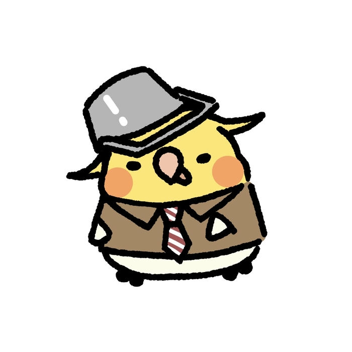 Hình chim chibi chim nhỏ đội xô dễ thương