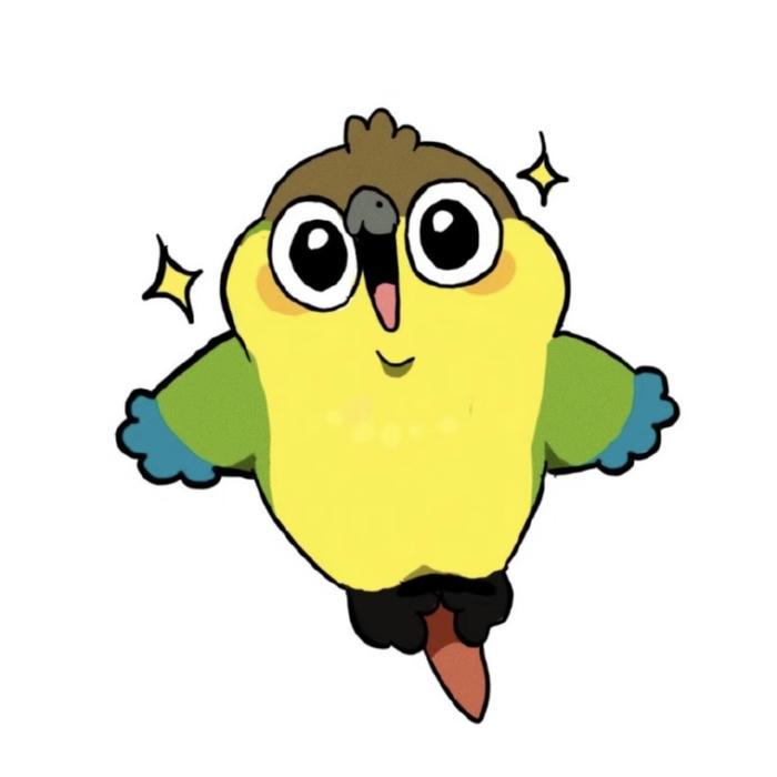 Hình chim chibi chim nhỏ mang cảm giác gần gũi mắt long lanh