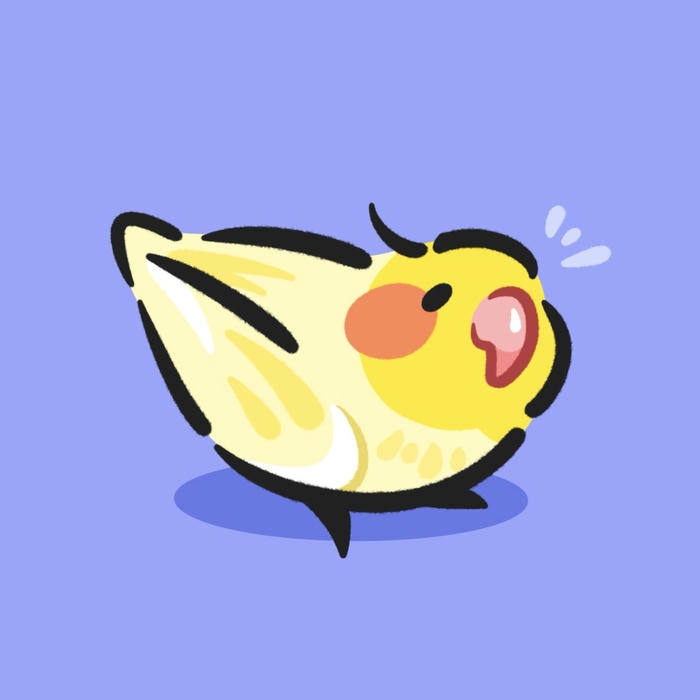 Hình chim chibi chim nhỏ tạo cảm giác vui vẻ