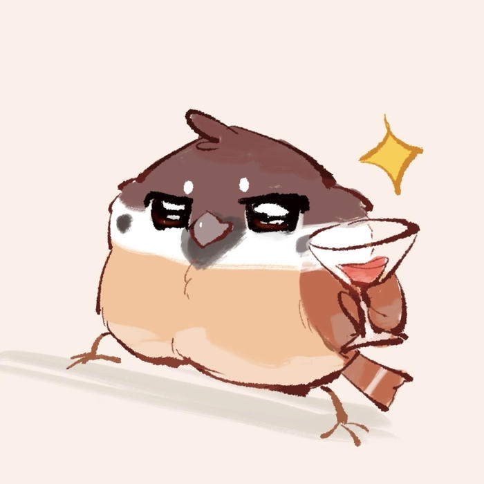 Hình chim chibi chim non dùng cho thiết kế