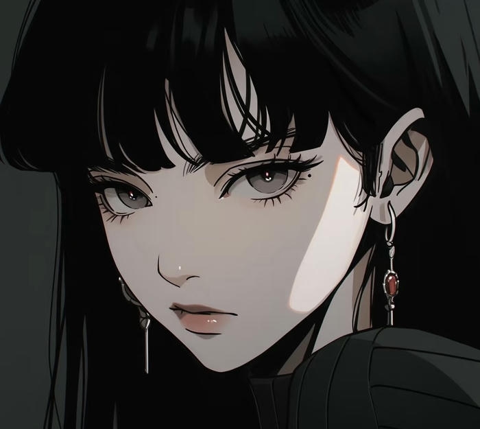 ảnh avatar anime nữ ngầu lạnh lùng sắc bén