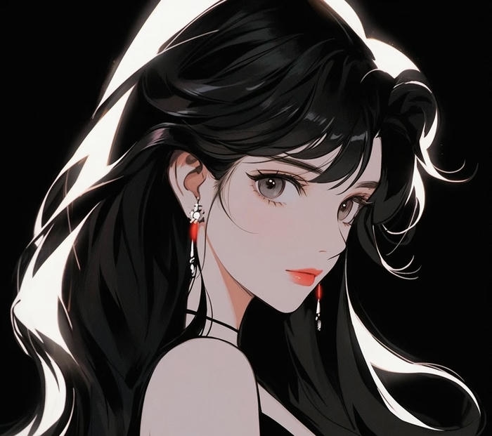 avatar anime nữ ngầu lạnh sắc lạnh