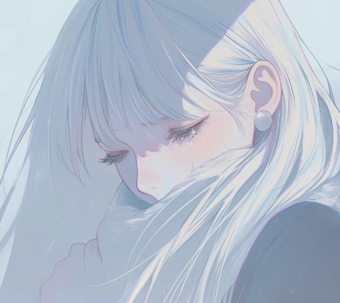 avatar buồn nữ anime cảm xúc