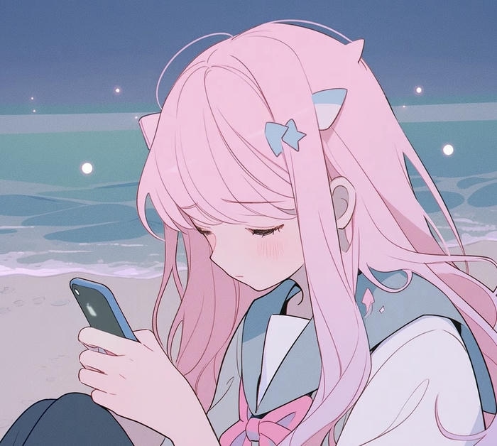 avatar buồn nữ anime mệt mỏi