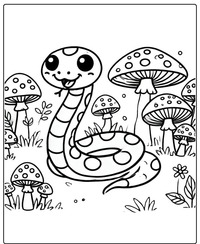 bé luyện tay với con rắn