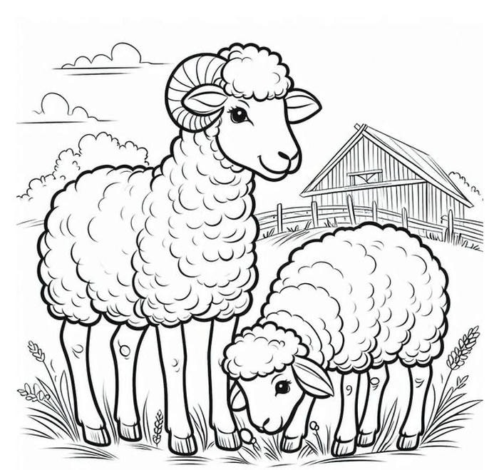 con cừu dễ tô cho trẻ nhỏ