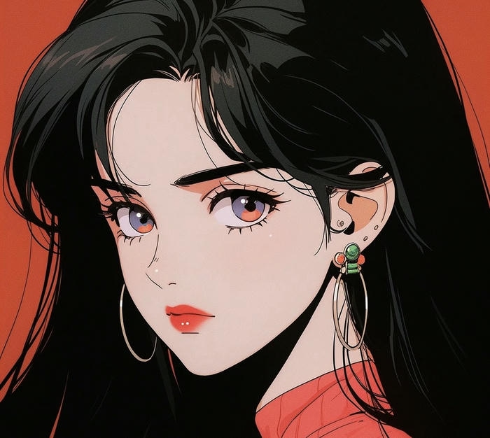 hỉnh ảnh avatar nữ anime ngầu sắc