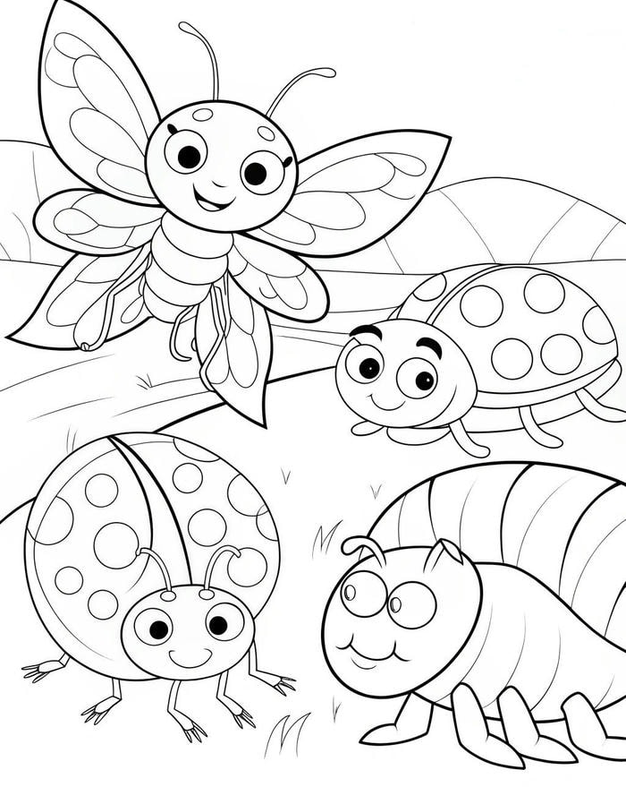 hình ảnh con bọ rùa và các bạn