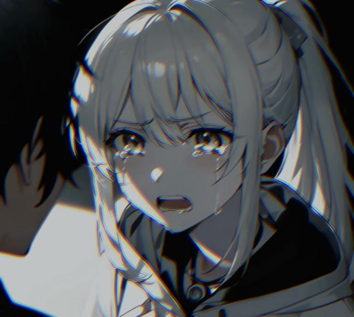 hình avatar buồn nữ anime im lặng