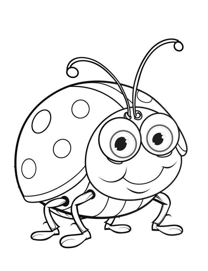 hình tô màu bọ rùa có lớp vỏ cứn