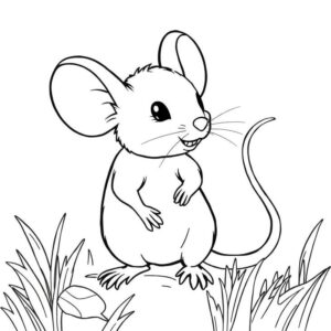 hình tô màu chuột hoạt hình