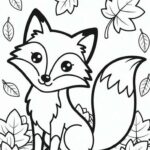tô màu con cáo phong cách dễ