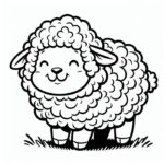 tô màu con cừu giúp bé sáng tạo