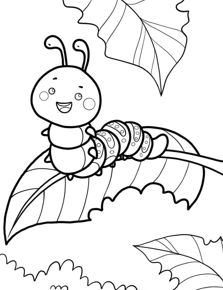 tô màu con sâu tăng khả năng tập trung