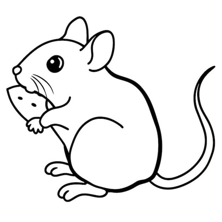 tranh tô màu chuột đẹp cực