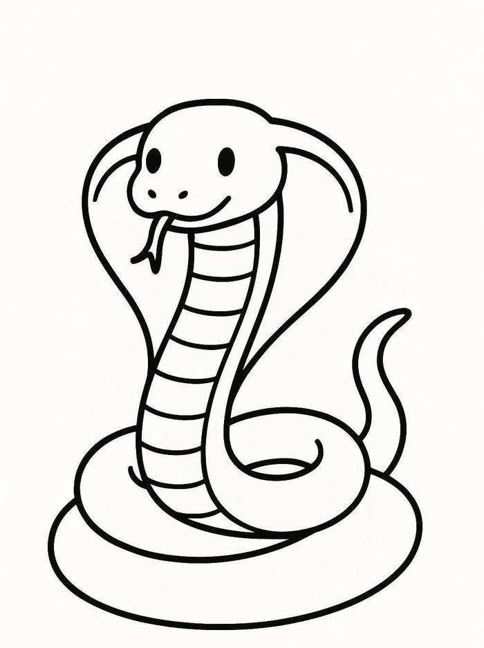 tranh tô màu rắn mầm non