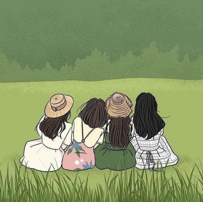 ảnh avatar nhóm bạn bè gọn gàng đẹp