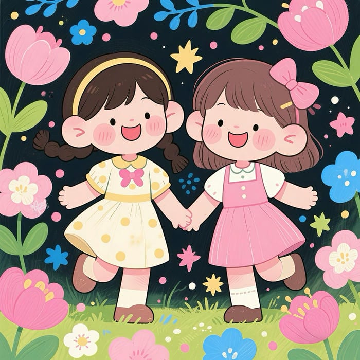 ảnh avatar nhóm bạn bè nhìn đáng yêu