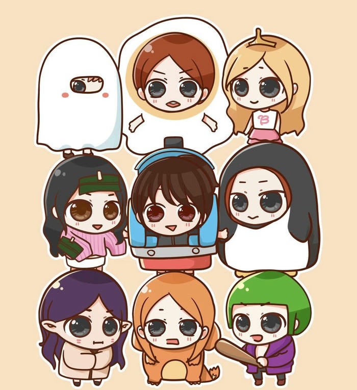 avatar cho nhóm bạn thân siêu cute