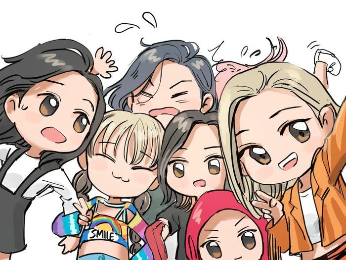 avatar nhóm bạn bè đáng yêu ngộ nghĩnh