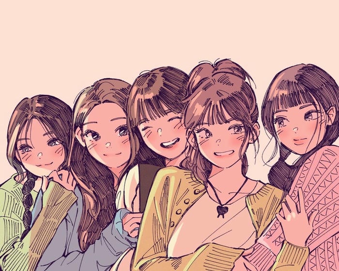 avatar nhóm bạn bè đơn giản mà đẹp