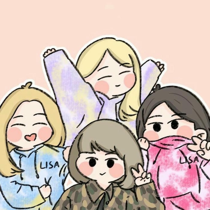 hình ảnh avatar nhóm bạn thân dễ thương