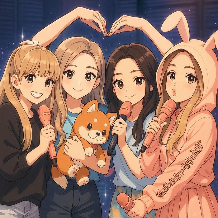 hình avatar nhóm bạn bè đơn giản đẹp